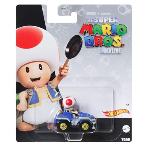 Hot Wheels HW Mario Kart MV Vehículo Toad