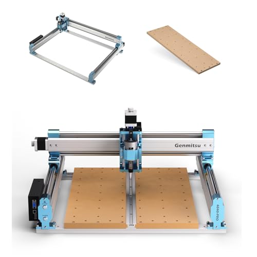 Genmitsu CNC-Fräsmaschine 4040-PRO+ X-Achsen-Erweiterungskit, 4040 Upgrade auf 6040, Graviermaschine mit GRBL Steuerung, 3 Achsen CNC-Maschine