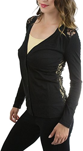 Image of ToBeInStyle Women's Long Sleeve Button Down V-Neck Cardigan