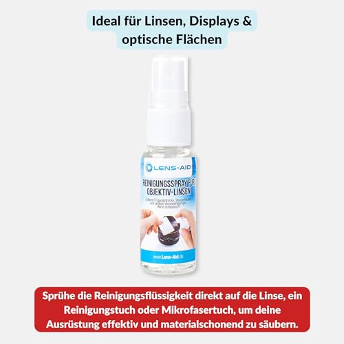 Lens-Aid Objektivreiniger - Flüssigkeit, bzw. Linsenreiniger für Kamera-Objektive
