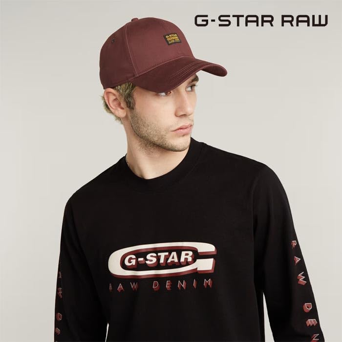 G-Star RAW Oryginalna czapka bejsbolowa, Czerwony (dk port red D03219-D715-9823), jeden rozmiar