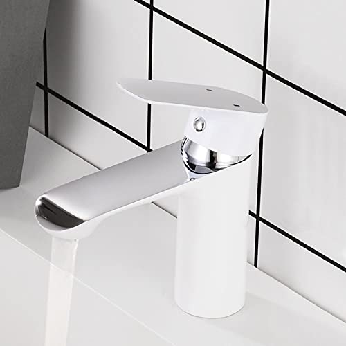 Robinet de lavabo de salle de bain mitigeur eau chaude et froide vintage