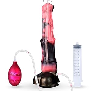 Squirting Horse Dildo Sex Toys with Suction Cup, 12inch Long Fantasy Huge Thick Anal Dildo Big Silicone Adult Sex Toy for Men and Women G Spot Couples