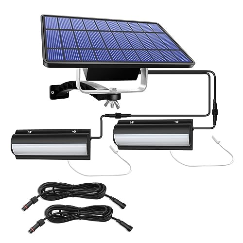 DZHHBSPQ Focos solares Colgantes para Exterior, para Interior y Exterior, con Encendido y Apagado automático, para Granero, habitación, balcón, gallinero, con Interruptor de Tiro y Cable de
