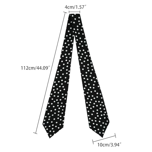 GERINLY Fashion Casual Skinny Scarf Necktie Women, Long Feminine Neckerchief for Dress Shirt, Purse Scarf for Handbags2