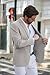 COOFANDY Men’s Casual Blazer Jacket Slim Fit Sport Coat Fashion Suit Blazer Light Grey, M