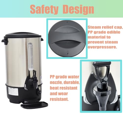 Dispensador de leche caliente 12.9L en acero inoxidable miniatura 6