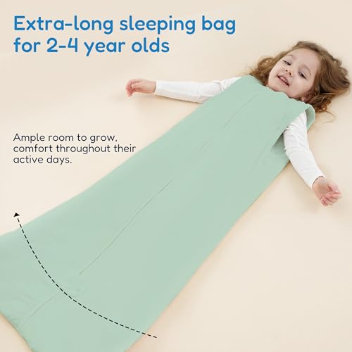 Image of TotAha Toddler Sleep Sack, 1.0 TOG, 2T-3T-4T, Sage