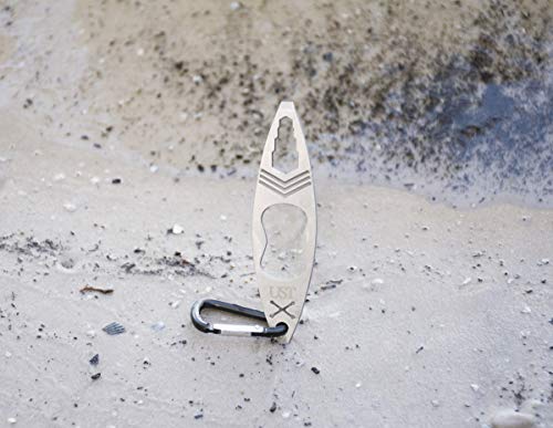 Image of UST Tool-a-Long Multi-Tool Carabiners with Durable, Compact Stainless Steel Construction for Hiking, Kayaking, Camping, Travel and Outdoor Survival