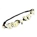 Women's Flower Crown Festival Wedding Hair Wreath Garland BOHO Floral Headband (Beige)