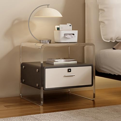 Table de chevet en bois massif moderne au plateau incurvé et durable pour chambre élégante