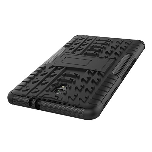 Tab A 8.0 T380 Case Dwaybox Rugged Heavy Duty Armor Hard Back Case Cover With Kickstand For Samsung Galaxy Tab A 8.0 2017 Sm-T380/T385 / Samsung Tab A2 S 2017 (Black) #TOP5
