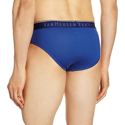 Image of Van Heusen Men's Cotton Brief Pack of 1| Ribbed Cotton | Anti-Bacterial | Stay fresh | Sweat Absorbant | Moisture-Wicking | Long Lasting Colors |Breathable Combed Cotton for extra comfort | Soft Waistband | Soft Touch | Style 10004