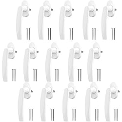 Manija para Ventana de Aluminio de Alta Calidad PALMAT | para Ventanas/Puertas Abatibles y Corredizas | Apertura Hacia Adentro o hacia Afuera (15, blanco)