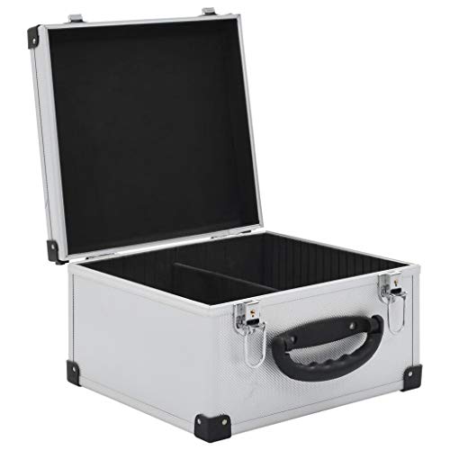 Caja de almacenamiento para CDs con estructura de aluminio premium Tidyard 3