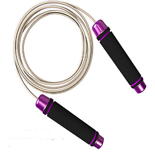 CICADAS Cuerda de saltar  Cuerda de PVC ajustable con rodamiento cómodo de espuma, entrenamiento de fitness, hombres y mujeres, niños