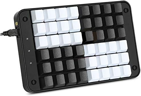 Koolertron One Handed Programmable Mechanical Keyboard with OEM Gateron Red Switch,All 48 Programmable Keys Tools Keypad,8 Macro Keys, PBT Keycaps.[SMKD72-A]