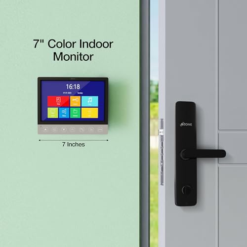 Image of Ozone Smart Door Lock Combo | Digital Door Lock with Video Doorphone | 5-in-1 Access | Unlock Through Video Doorphone | 2 Years Warranty by Ozone