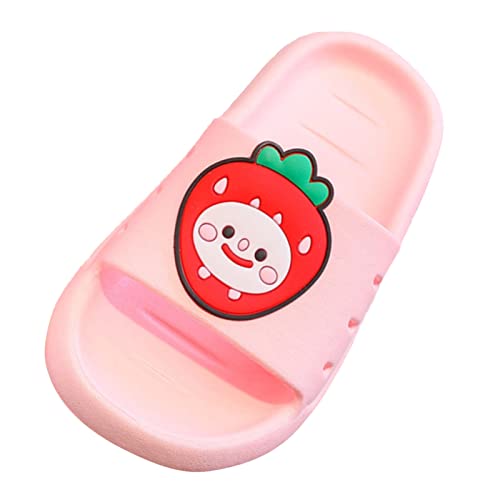 Children Home Wear Outdoor Bathroom Anti Soft Bottom Boys And Girls Children Fruit Sandalscute Girls House Slippers