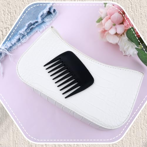 2 Stück locken kamm, Tragbarer Styling Kamm Antistatischer Grob Breiter Zahnkamm Strähnenkamm Damen Styling Wide Tooth Comb Grobzinkiger Haarkamm Männer für Langes, Kurzes, Lockiges, Nasses Hair