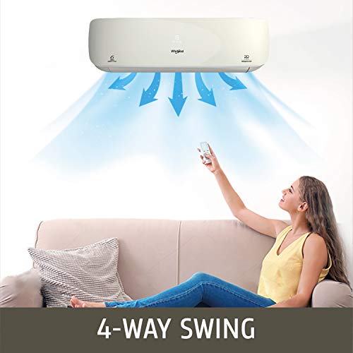 Image of Whirlpool 1 Ton 3 Star Inverter Split AC (Copper, 1.0T 3DCOOL SWING PRO 3S COPR INVERTER, White)