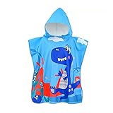 🌈 Kinder Poncho Hooded Handtücher: Exquisite Muster Strand Schwimmen Badetücher mit Kapuze für Jungen Mädchen Kinder.