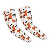 Accesorio elegante: además de la protección solar diaria, las bonitas mangas de brazo con estampado de murciélago de perro para hombres y mujeres también sirven como un accesorio fantástico, añadiendo personalidad a tu atuendo o para cubrir tatuajes