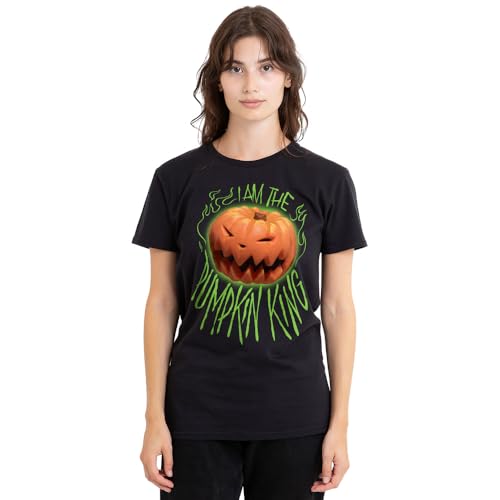 T-shirt femme L'Étrange Noël de Monsieur Jack - Top noir The Nightmare Before Christmas coton