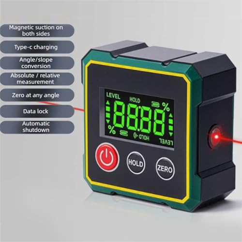 Medidor digital de ángulos ciciglow con base magnética miniatura 2