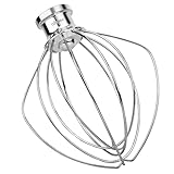 aikeec K45WW Schneebesen Drahtpeitsche für KitchenAid KSM90 K45 KSM150 Küchenmaschine, nicht spülmaschinenfest