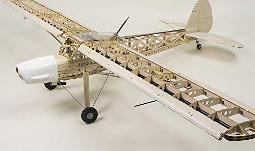 Avión de madera de balsa de 63 pulgadas y ala alta con motorización eléctrica 5