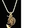 Harmony Jewelry Elegant French Horn Necklace, Gold