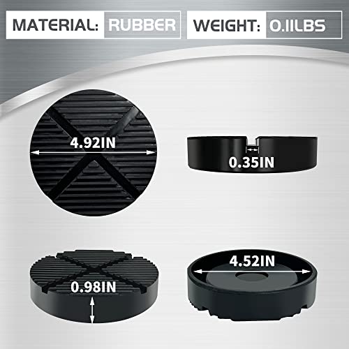 Image of TONDA Floor Jack Pad, Pinch Weld Jack Adapter, Rubber Pad for Cars, 2 Pack