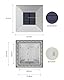 JACKYLED Solar Pfostenkappe 7x7 8x8 9x9 10x10, Solar Pfostenkappen IP54 Wasserdichte für Zaunpfosten für Hölzerne Pfosten Plattform, Garten, Weiß (10 Stück)