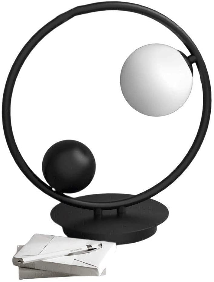 Lampe de bureau salon anti fatigue oculaire avec globe verre