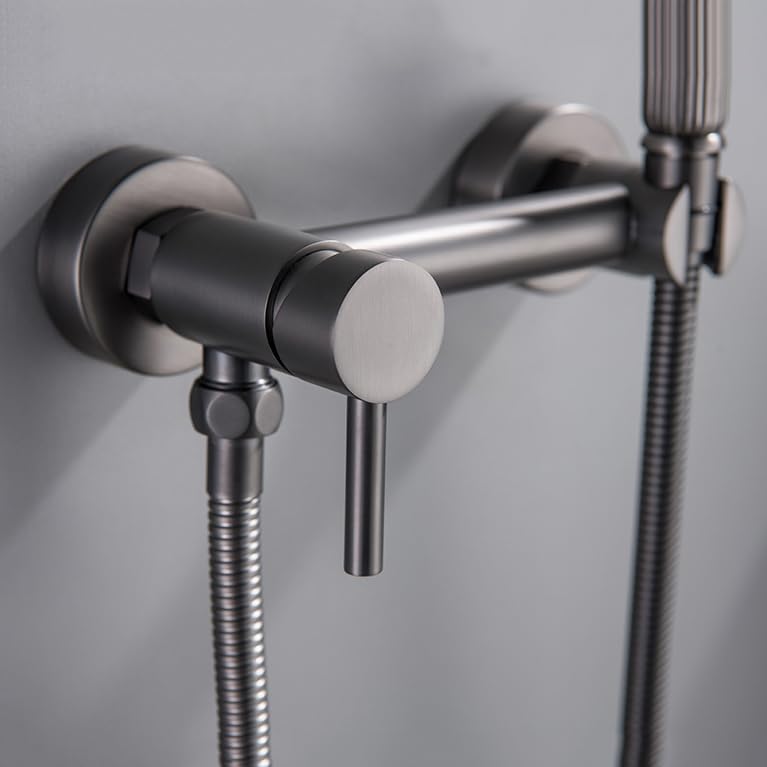 Doccino Per Bidet Per Wc Spruzzatori Per Bidet Wc Maniglia Singola Rubinetto Bidet Doccia Per Cani grigio Canna Di Fucile