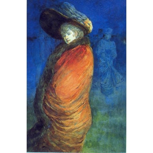 Impression sur toile Manteau rouge par Somm idée cadeau décoration maison