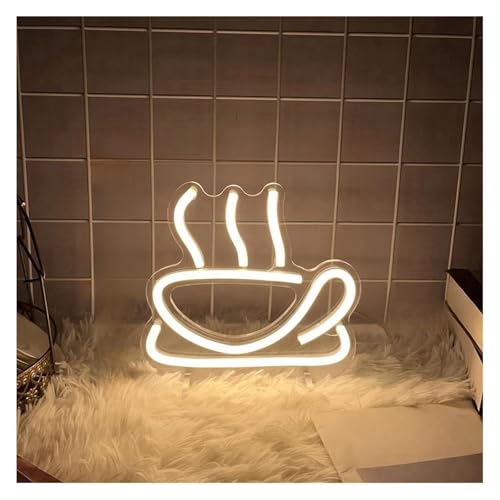 Néon café LED beige variable : illuminez vos murs sombres sans éblouir