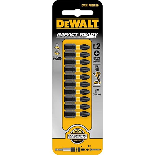 Embouts de vissage DeWALT Dwa1ph2ir10 PH2 lot de 10 pour l'impact - 3