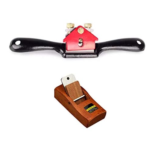 Adjustable SpokeShave with Flat Base and Metal Blade for Wood Craft, portable woodworking planes,Premium Hand Tool for Wood Craver, perfect Handly tool for Wood Working(1pc metal and 1pc wood)
