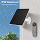 10 W Solarpanel Ladegerät für Nest/Eufy Doorbell 2K Kamera, Ring Video Doorbell 2, Video Doorbell 3+, Doorbell 3/4 Plus, mit 360° Verstellbarer Halterung, IP66 Wasserdicht