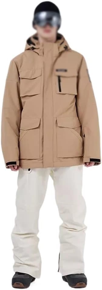 Winter Snow Trousers Jacket + Pants Warm Ski Suit Men's Outdoor Snowboard