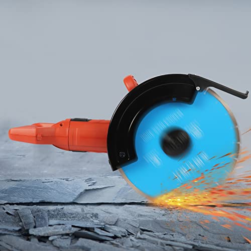 3000W Elektrische Schlitzfräse Wandschlitzmaschine Wandschlitzer Stahl Betonschneiden Einstechen Mauernutfräse Notcher Einstechmaschine mit 35cm Sägeblatt