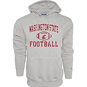 Blue 84 Men’s Washington State Cougars Hoodie Gray Football, Grey, Medium