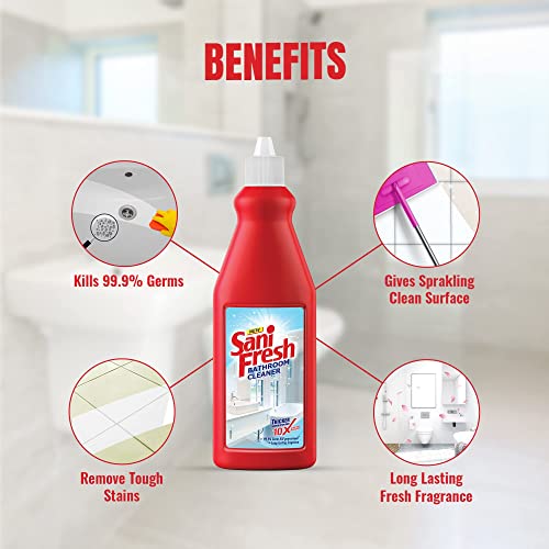 Image of Sani Fresh Ultrashine Toilet Cleaner -1.5 X Extra Strong Clean - 2 L, Pack Of 2 & Bathroom Cleaner, 450ml (Buy 1 Get 1)