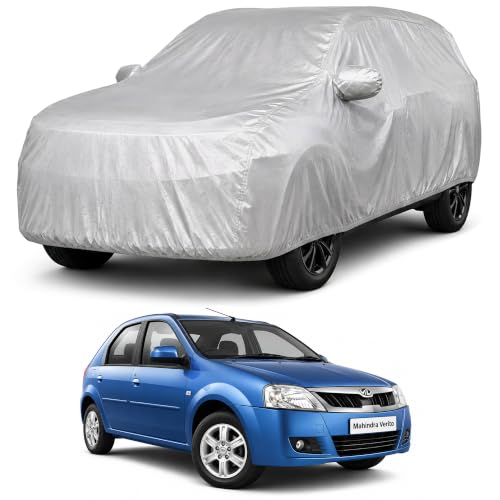 Image of Autofact Car Body Cover Compatible with Verito | Custom Fit Car Cover | 100% Water-Resistant| Triple-Stitched Lightweight Fabric | Dustproof | Indoor & Outdoor Use | Elastic Bottom