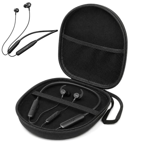 Image of Sounce Hard EVA Case for Boat Rockerz Neckband, Black