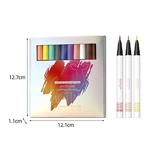 Outfmvch Olive Eyeliner Color Liquid Eyeliner Color Eyeliner Neon Eyeliner Makeup Smudges Smooth Eyeliner 24Ml Hard Candy Life Eyeliner #TOP5