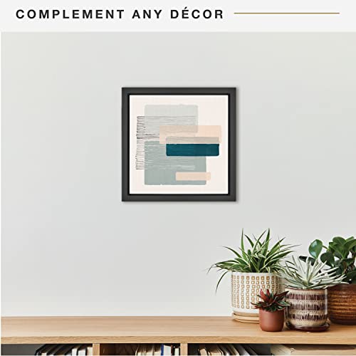 Image of MCS Canvas Float Frames 12x12 Frame, Black Square Frame for Finished Canvases, Vertical & Horizontal Wall Hanging for Canvas Paintings (1-Pack)