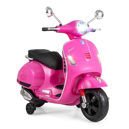 Licensed Vespa Scooter Kids Motorcycle by OLAKIDS, 12V Ride on